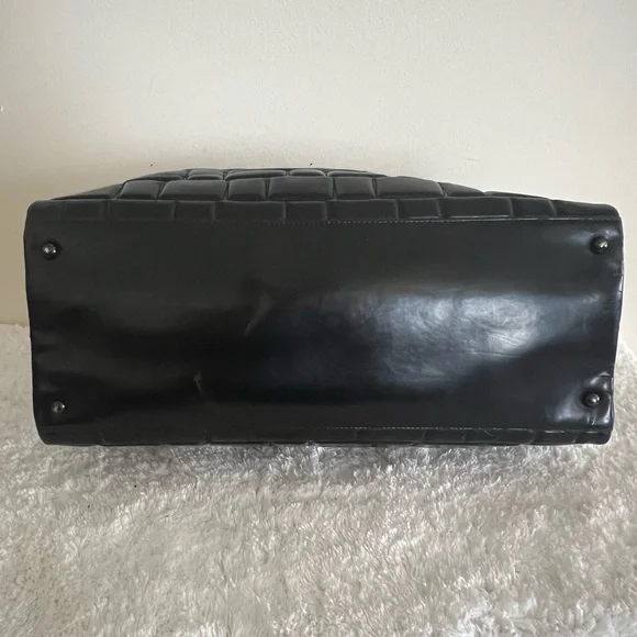 Chanel Black Quilted Vinyl Large Frozen Tote Bag - Picture 5 of 15